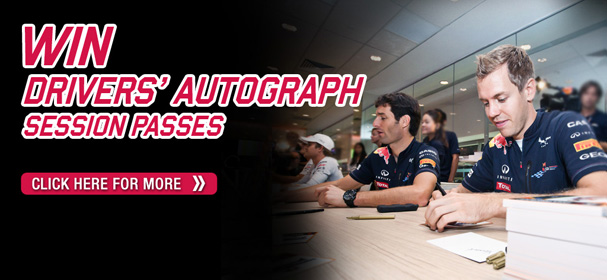 Win Drivers' Autograph Session Passes
